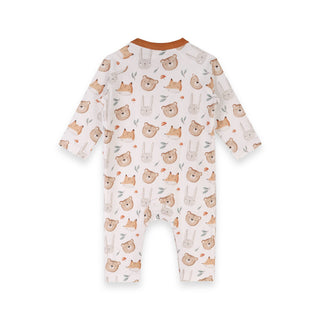 Viverano Forest Animals Kangaroo Pocket Jumpsuit