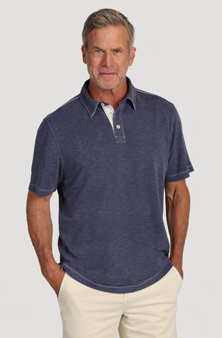 True Grit Sueded Dobby Tencel Polo