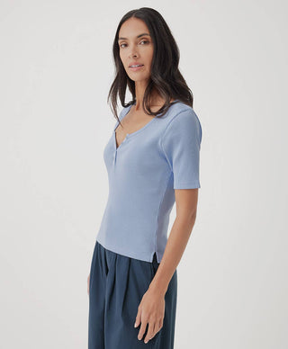 Pact Favorite Rib Henley Top