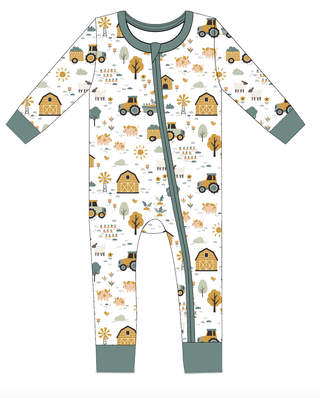 Bird and Bean Baby Farm Pajamas
