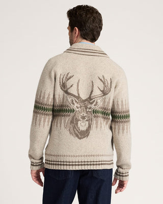 Pendleton Sawtooth Buck Lambswool Zip Cardigan