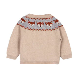 Viverano Fox Jacquard Fair Isle Sweater Pullover