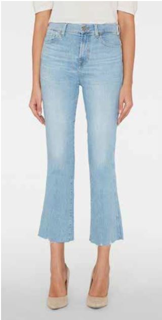 7 for all Mankind High Waist Slim Kick in Silver Linings Playbook