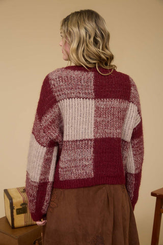Jana Plaid Crewneck Pullover