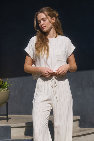 Hannah Linen Top