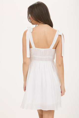 Olivia Lace Trim Mini Dress