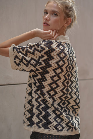 Cassidy Crochet Shirt