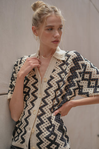 Cassidy Crochet Shirt