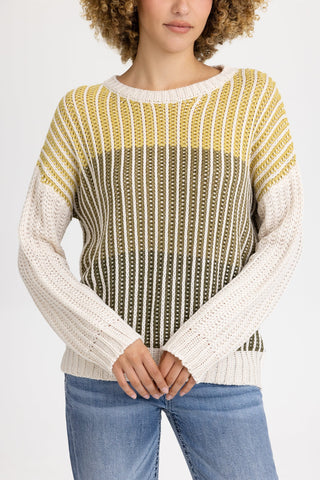 Miss Me Theresa Crocheted Crewneck