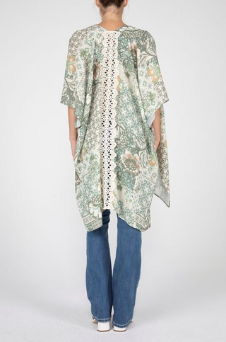 Miss Me Keesha Kimono w/Crochet Trim