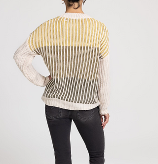 Miss Me Theresa Crocheted Crewneck