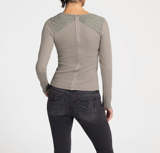 Miss Me Leanna Knotted Long Sleeve