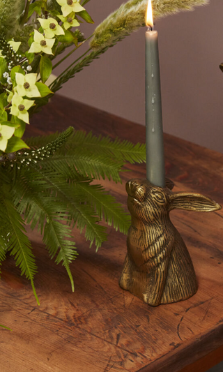 Halcyon Hare Candle Holder