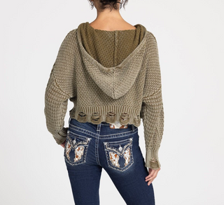 Miss Me Christy Cropped Sweater