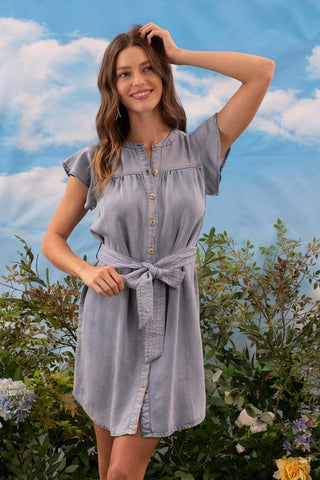 Shae Button up Mini Dress