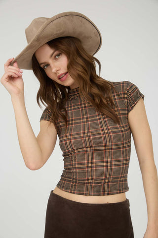 Cynthia Plaid Crop top