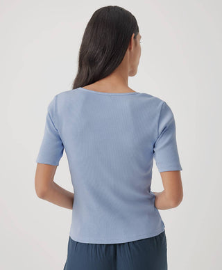 Pact Favorite Rib Henley Top