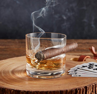 Cigar Double Old Fashion Glass
