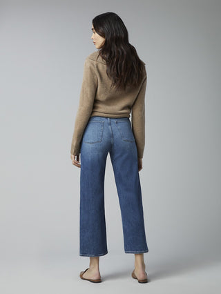 DL1961 Womens Hepburn Wide High Rise Vintage