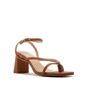 One Planet Block Heeled Strappy Sandals