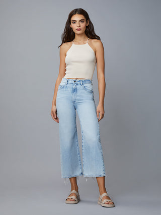 DL1961 Womens Hepburn Wide Leg High Rise Vintage