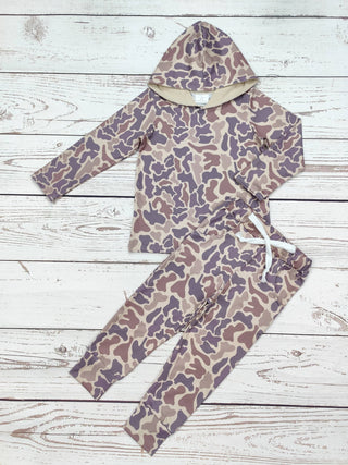 Baby Boys Camo Print Pant Set