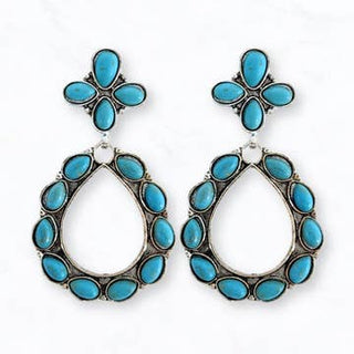 Western Turquoise Stone Earrings