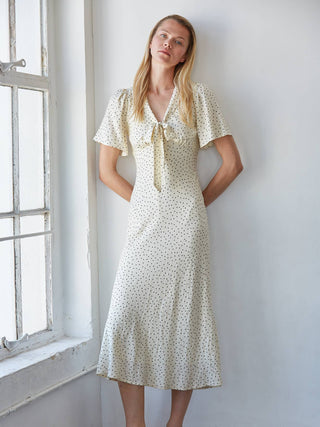 Bailey Dotted Midi Dress