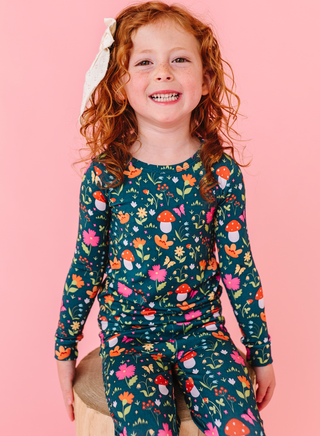 Bird and Bean Girls Sylva Pajamas