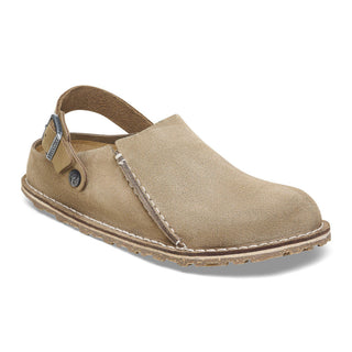 Birkenstock Lutry Premium Suede in Grey Taupe