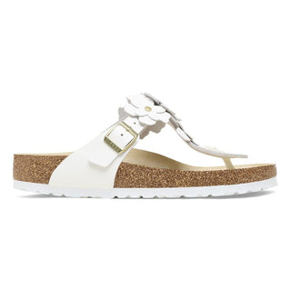 Birkenstock Gizeh Flower in White Leather
