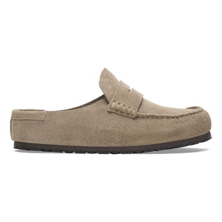 Birkenstock Naples Wrapped Suede in Taupe