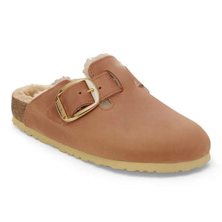 Birkenstock Boston Shearling Oiled Cognac