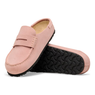 Birkenstock Naples Wrapped Suede in Pink Clay