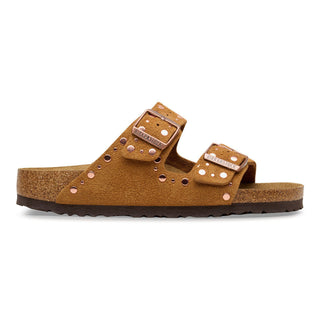 Birkenstock Arizona Suede Rivet in Mink