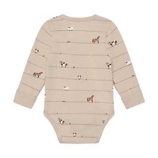 Minymo Baby Neutral Farm Bodysuit