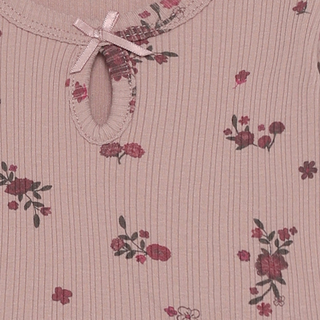 Minymo Baby Girls Fawn Floral Shirt