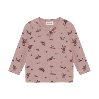 Minymo Baby Girls Fawn Floral Shirt