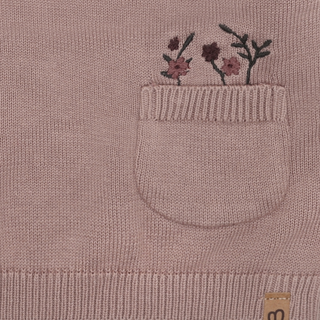 Minymo Baby Girls Fawn Floral Pullover
