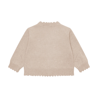 Minymo Baby Girls Knit Floral Cardigan