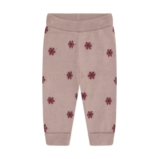 Minymo Baby Girls Floral Knit Pant