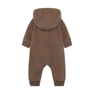 Minymo Baby Neutral Teddy Chocolate Coverall