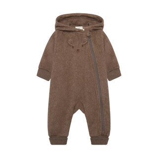 Minymo Baby Neutral Teddy Chocolate Coverall