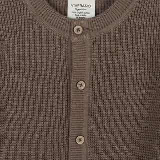 Viverano Pocket & Button Sweater Jumpsuit
