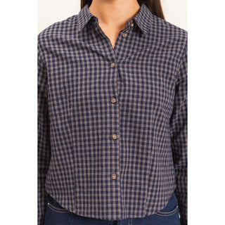 Trish Plaid Long Sleeve Top