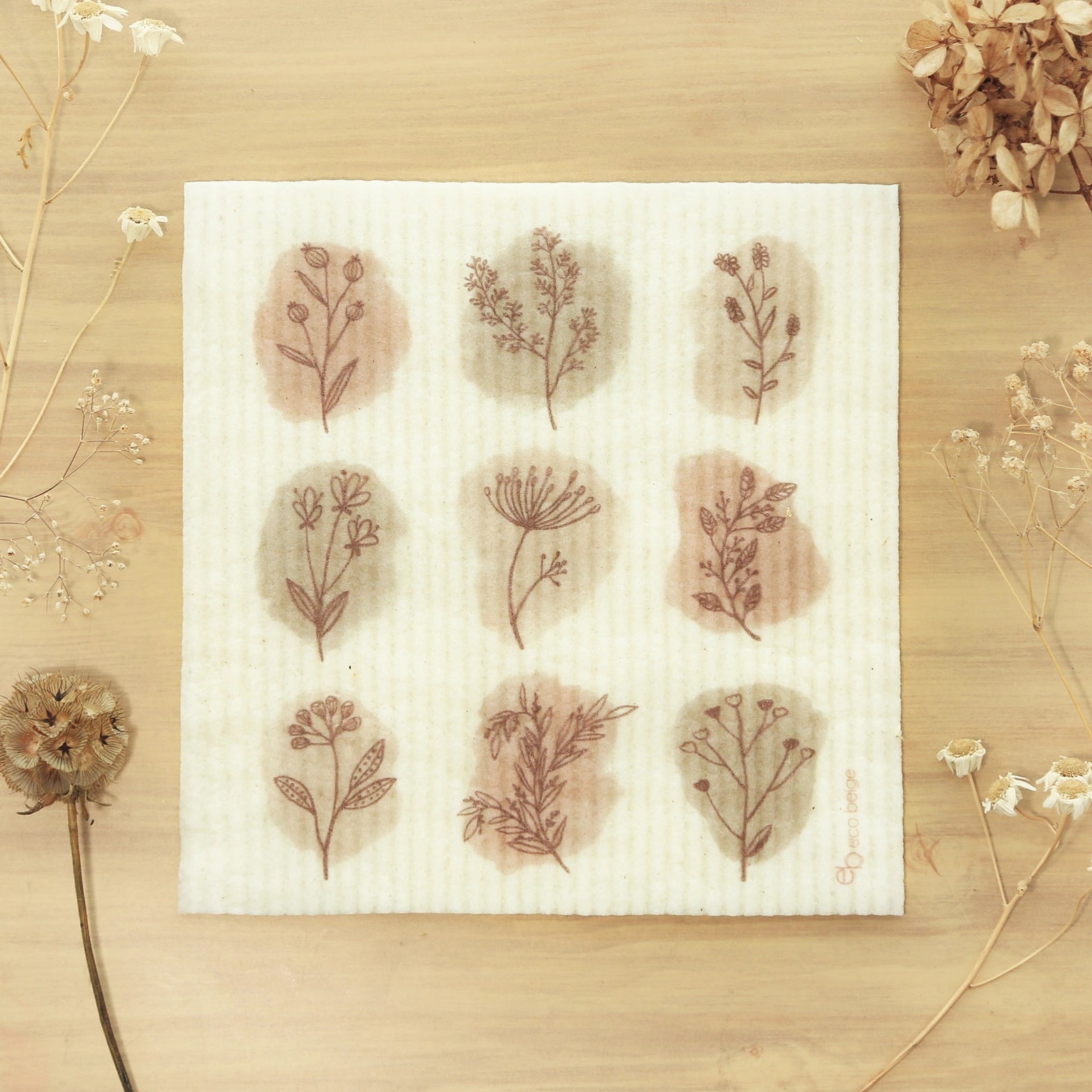 Eco Beige Swedish Sponge Cloth