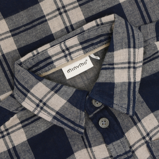 Minymo Boys Blue Check Overshirt