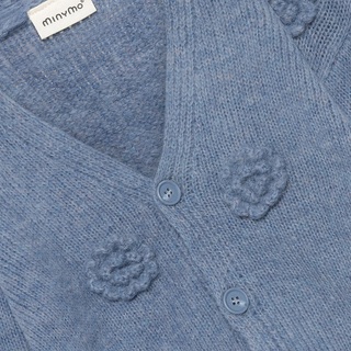 Minymo Girls Floral Knit Cardigan