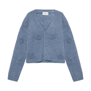 Minymo Girls Floral Knit Cardigan