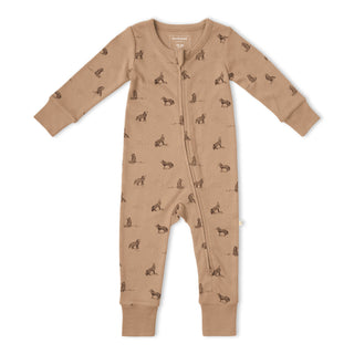 Organic Zip Romper Woodland Fox